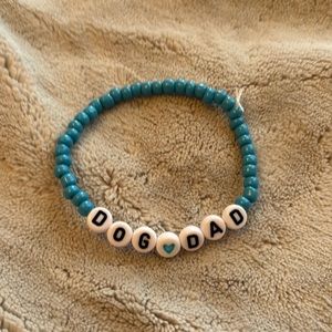 Handmade “dog dad” bracelet